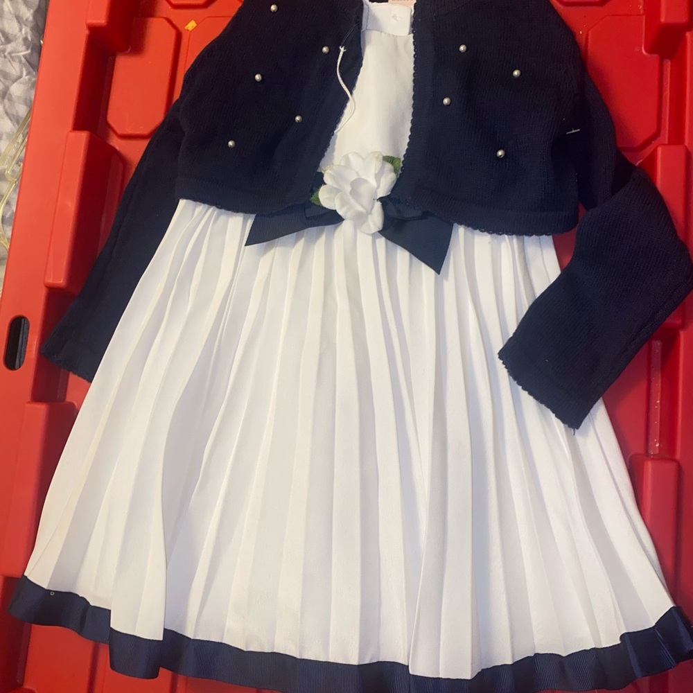 Sweet Heart Rose Black and White Dress Set